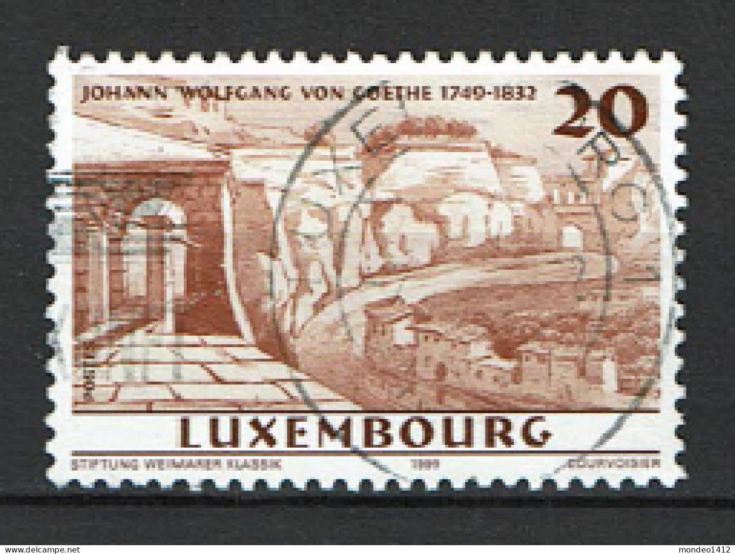 Luxembourg 1999 - YT 1439 - Anniversary Of The Birth Of Johann Wolfgang Von Goethe, Ecrivain - Gebraucht