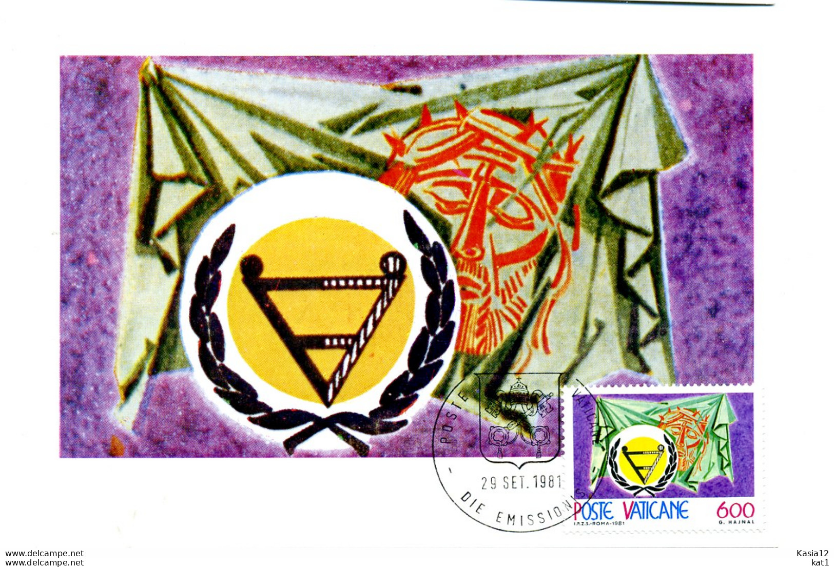 A45692)Vatikan Maximumkarte 791 - Cartoline Maximum