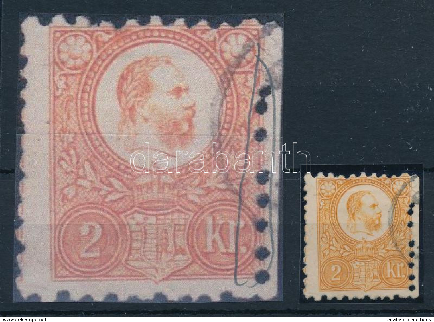 O 1871 Réznyomat 2kr Elfogazva / Shifted Perforation - Sonstige & Ohne Zuordnung