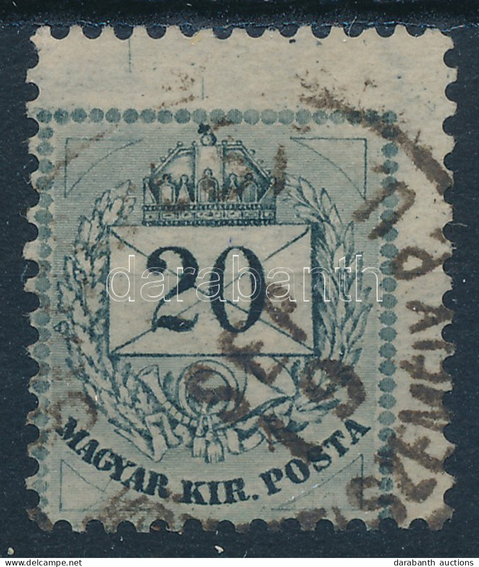 O 1889 20kr Durván Elfogazva / Shifted Perforation - Sonstige & Ohne Zuordnung