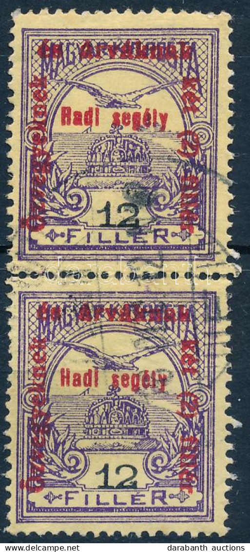 O 1915 Hadi Segély 12f Pár Lefelé Tolódott értékszámmal - Other & Unclassified