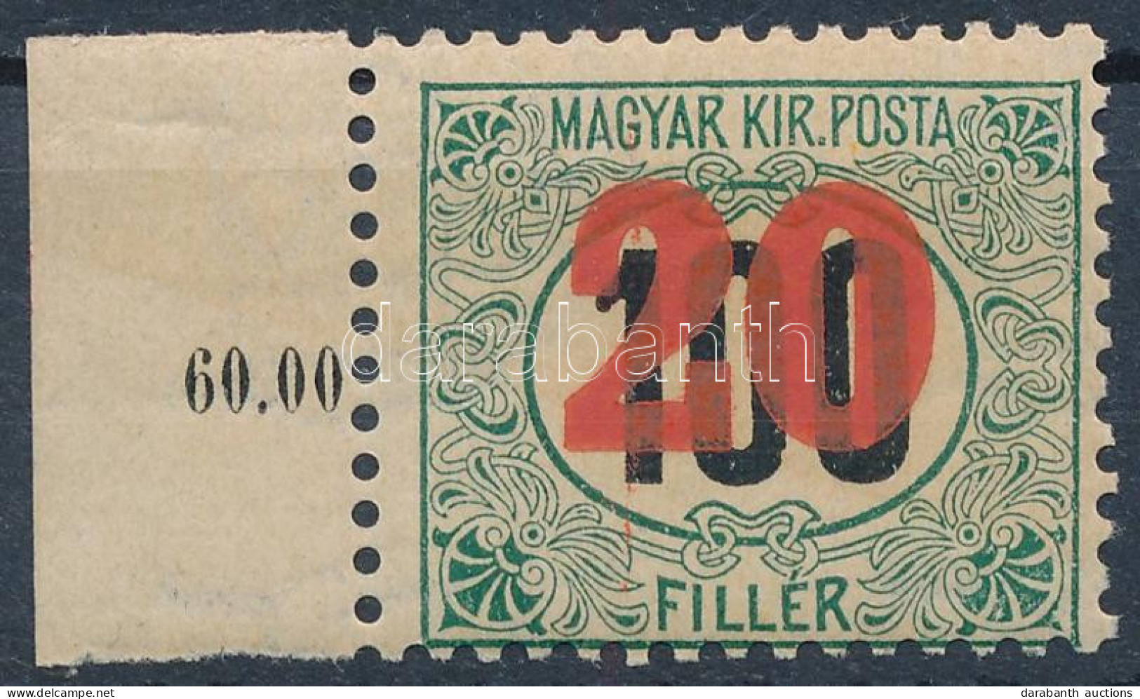 ** 1915 Kisegítő Portó 20f/100f (41) IV. Vízjellel (15.000) - Autres & Non Classés