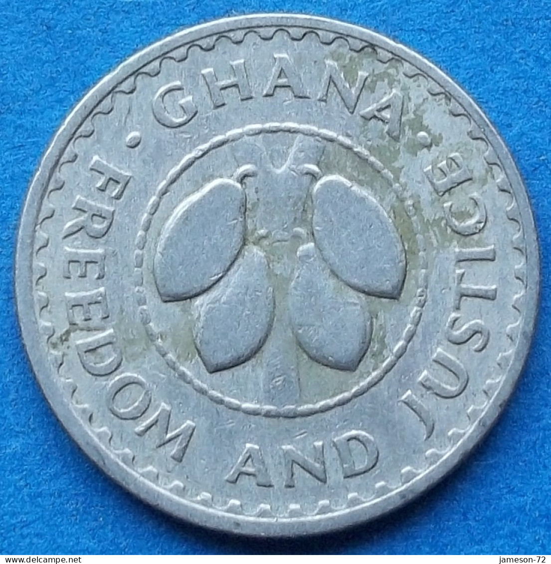 GHANA - 5 Pesewas 1967 "Cocoa Beans" KM# 15 Decimal Coinage (1965-2007) - Edelweiss Coins - Ghana