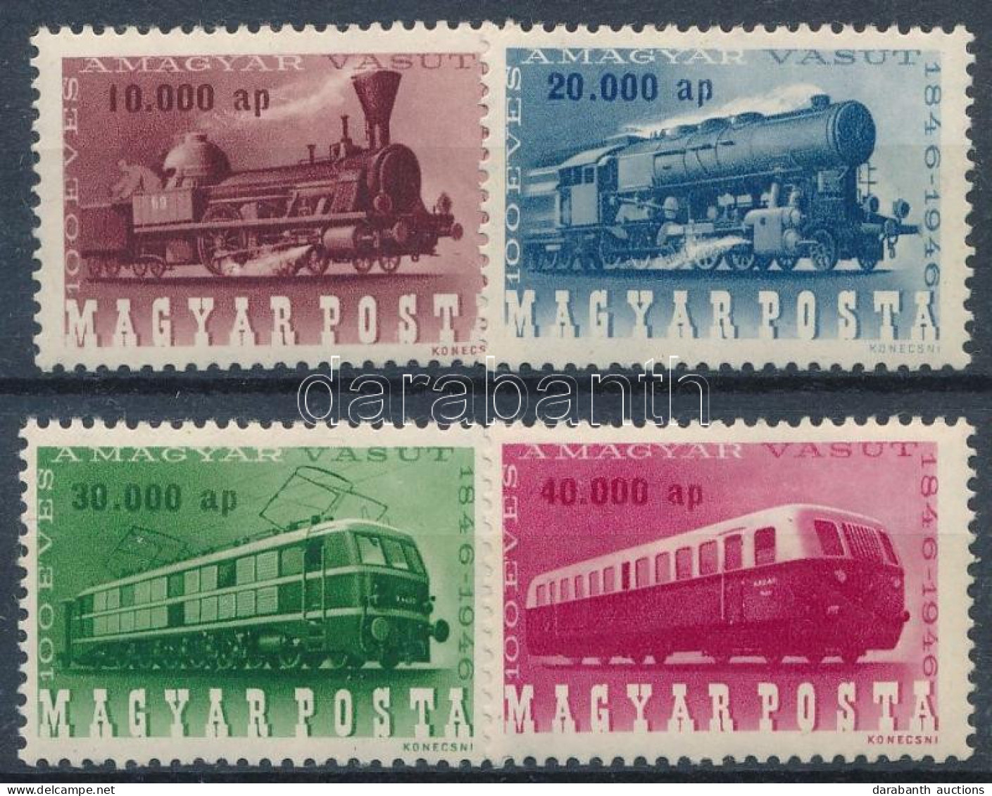 * 1946 Vasútjubileum Sor - Altri & Non Classificati