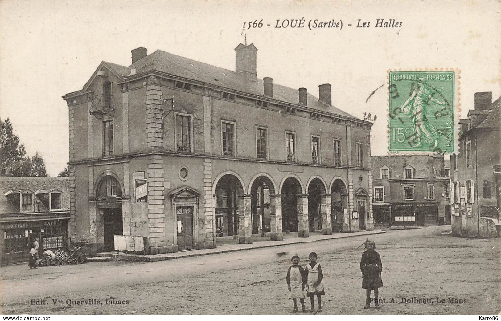 Loué * Place Et Les Halles * Café Coiffeur - Loue