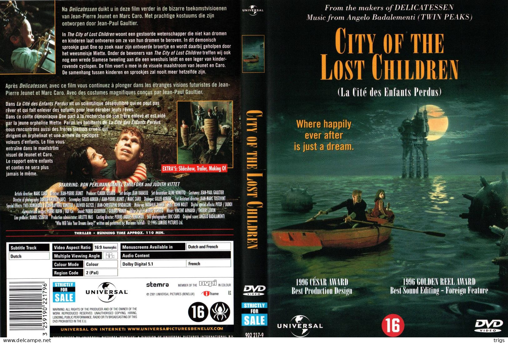 DVD - The City Of Lost Children - Politie & Thriller