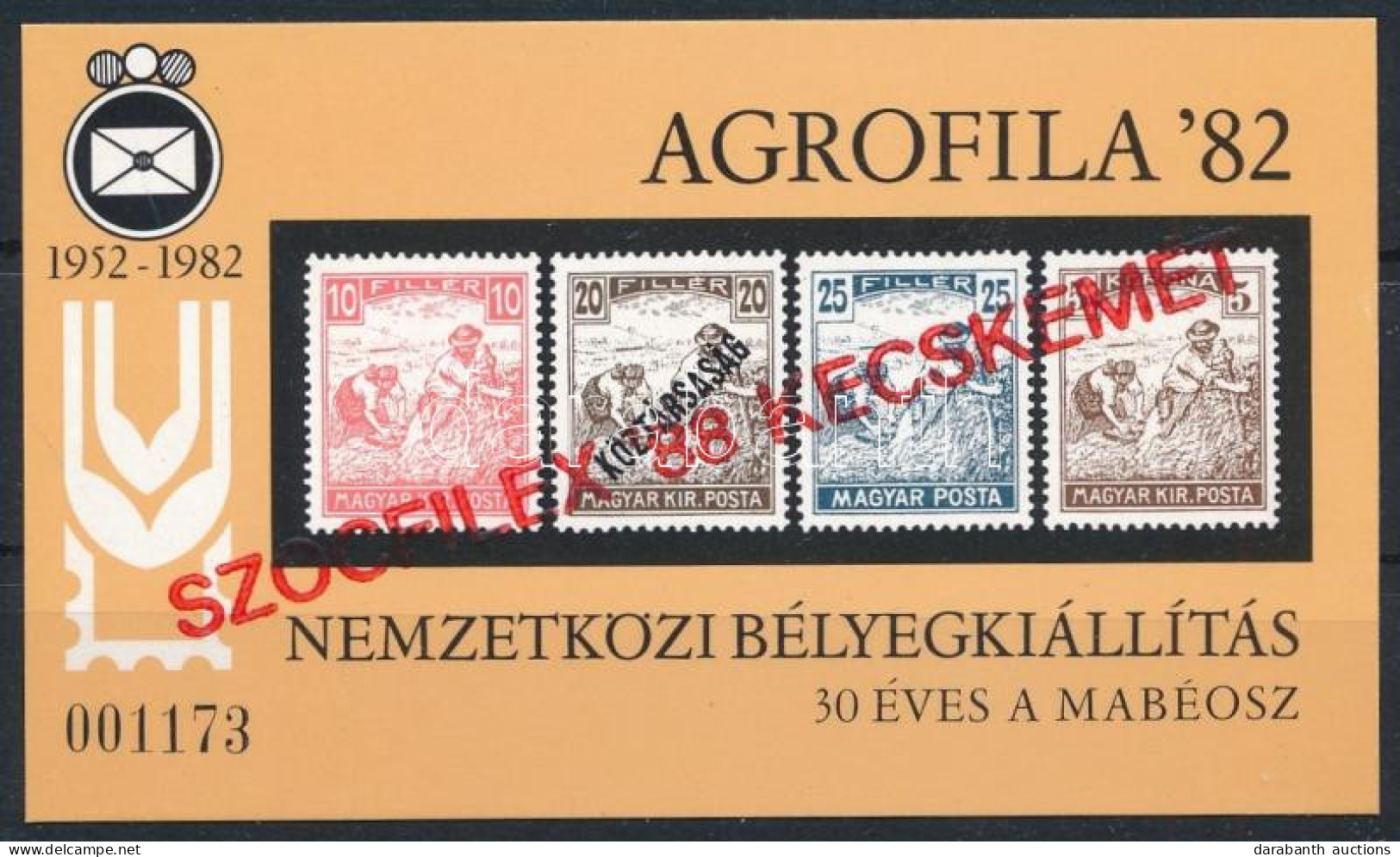 ** 1988 SZOCFILEX Felülnyomással AJÁNDÉK Emlékív (6.000) - Otros & Sin Clasificación