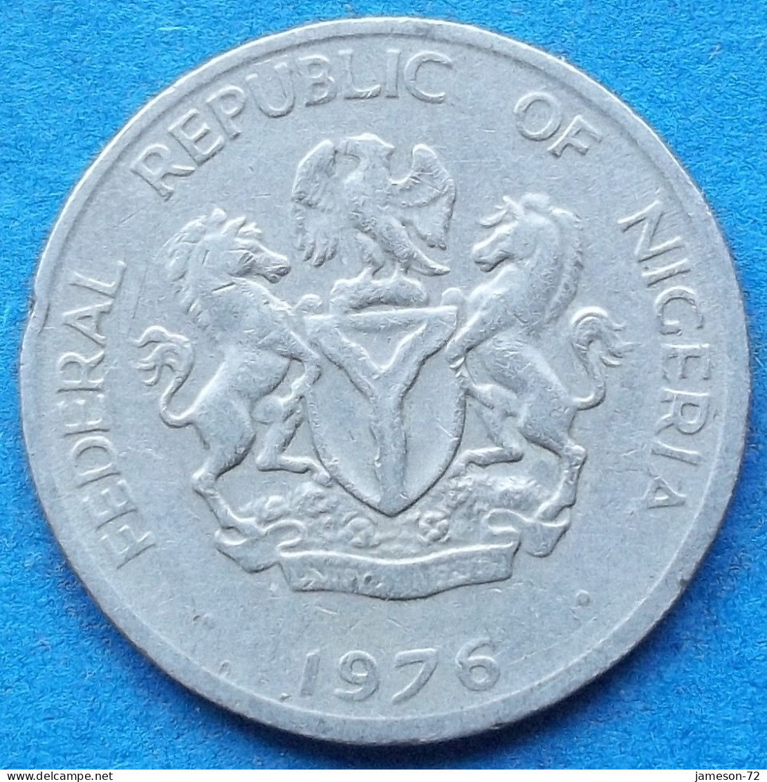 NIGERIA - 10 Kobo 1976 "Oil Palms" KM# 10.1 Republic (1963) - Edelweiss Coins - Nigeria