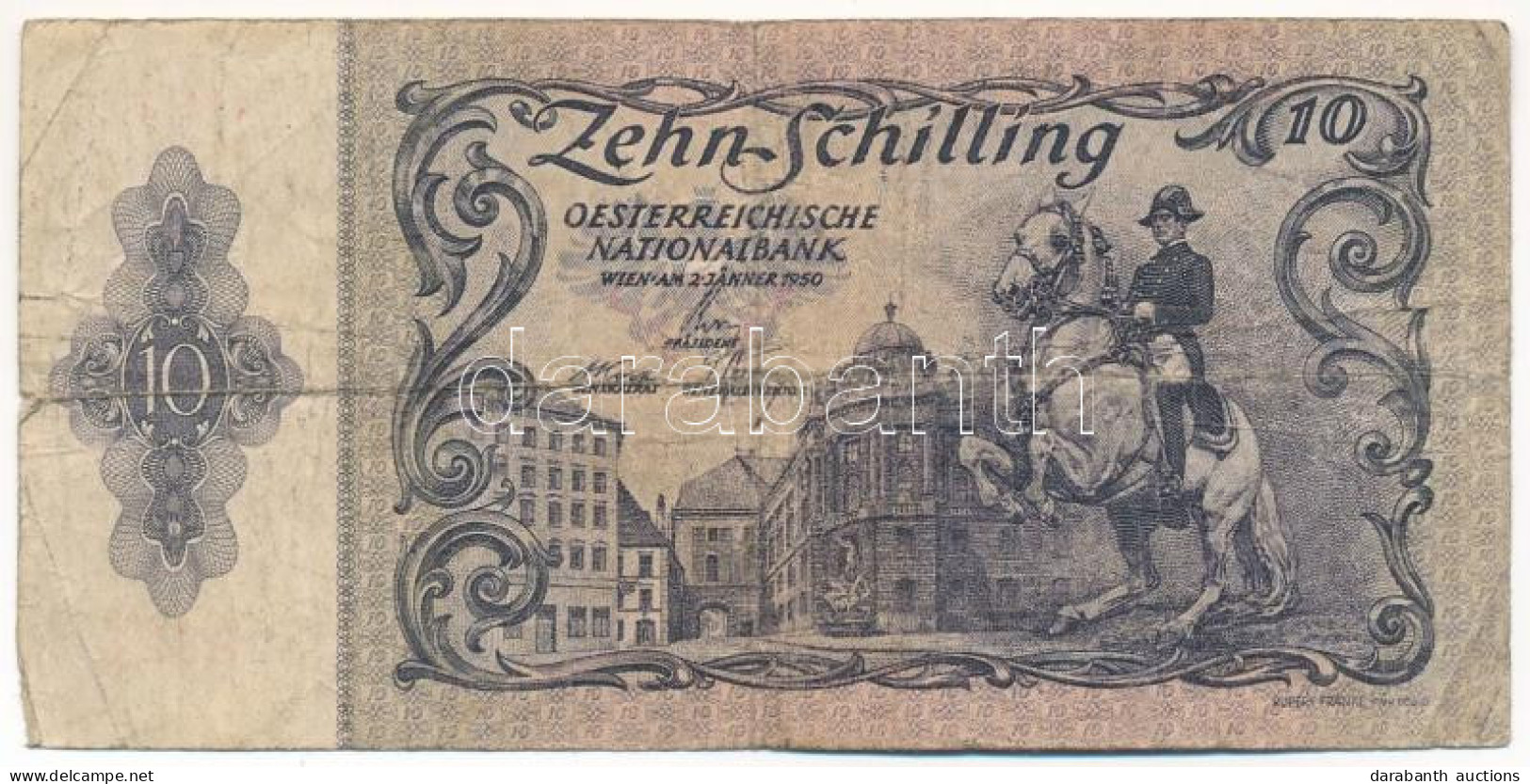 Ausztria 1950. 10Sch T:VG Austria 1950. 10 Schilling C:VG Krause P#127 - Ohne Zuordnung