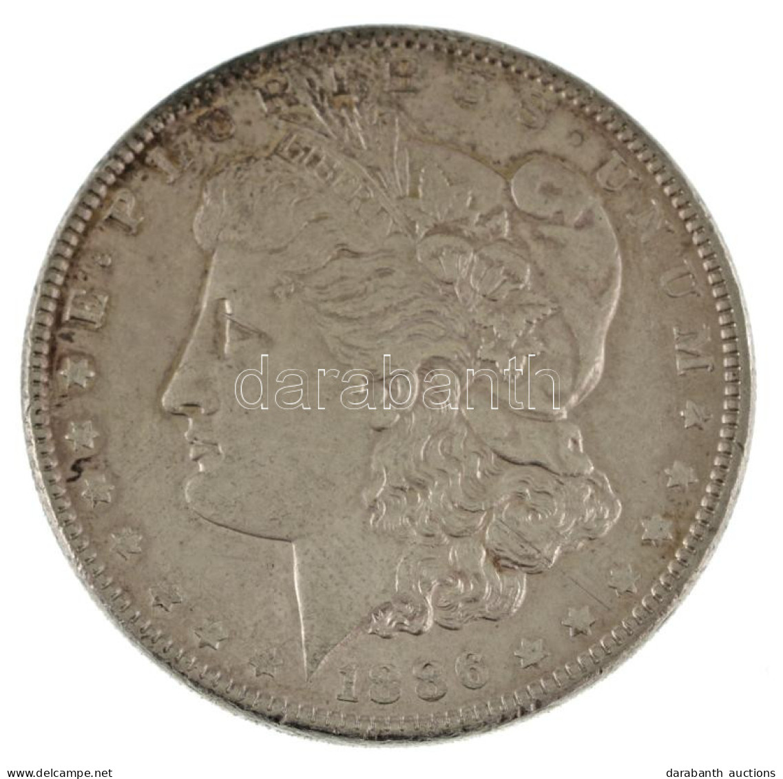 Amerikai Egyesült Államok 1886. 1$ Ag "Morgan" T:XF Kis Ph., Patina USA 1886. 1 Dollar Ag "Morgan" C:XF Small Edge Error - Non Classés