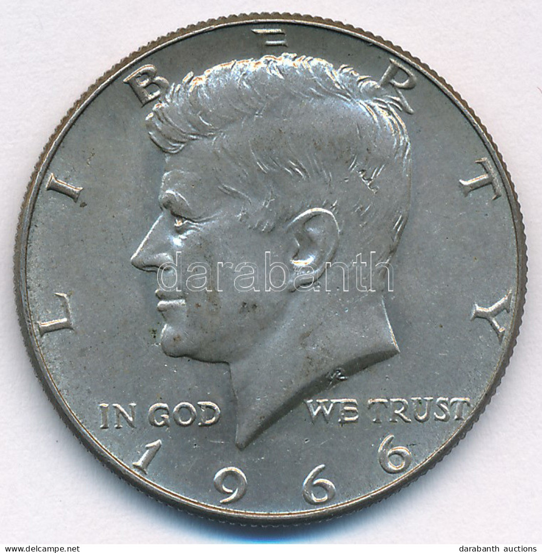 Amerikai Egyesült Államok 1966. 1/2$ Ag "Kennedy" T:XF USA 1966. 1/2 Dollar Ag "Kennedy" C:AU,XF  Krause KM#202 - Sin Clasificación