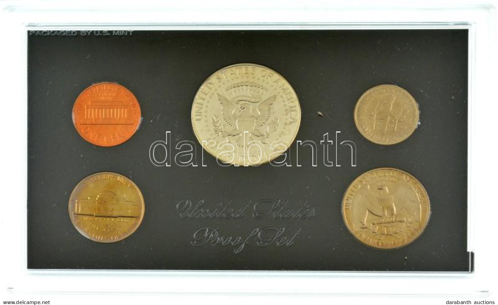 Amerikai Egyesült Államok 1968S 1c-1/2$ Cu-Ni, Bronz (5xklf) Forgalmi Sor Eredeti Tokban T:PP A Külső Papírtok Viseltes  - Zonder Classificatie