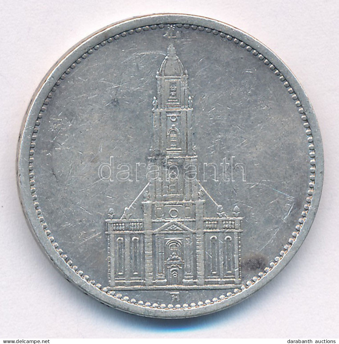 Német Harmadik Birodalom 1935A 5M Ag "Garnisonkirche" T:2,2- Patina German Third Reich 1935A 5 Reichsmark Ag "Garnisonki - Ohne Zuordnung