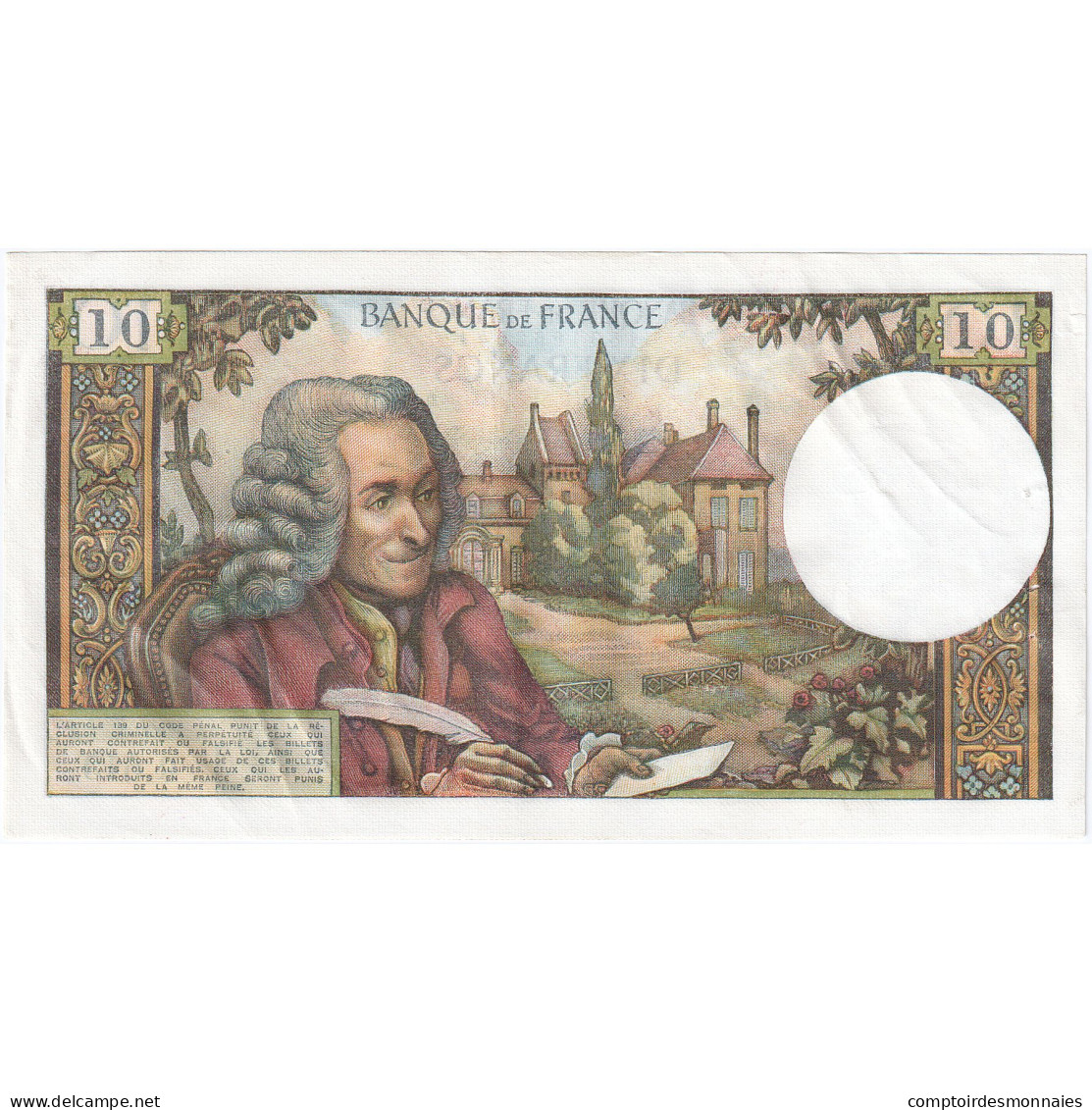 France, 10 Francs, Voltaire, 1970-09-03, R.613, SUP - 10 F 1963-1973 ''Voltaire''