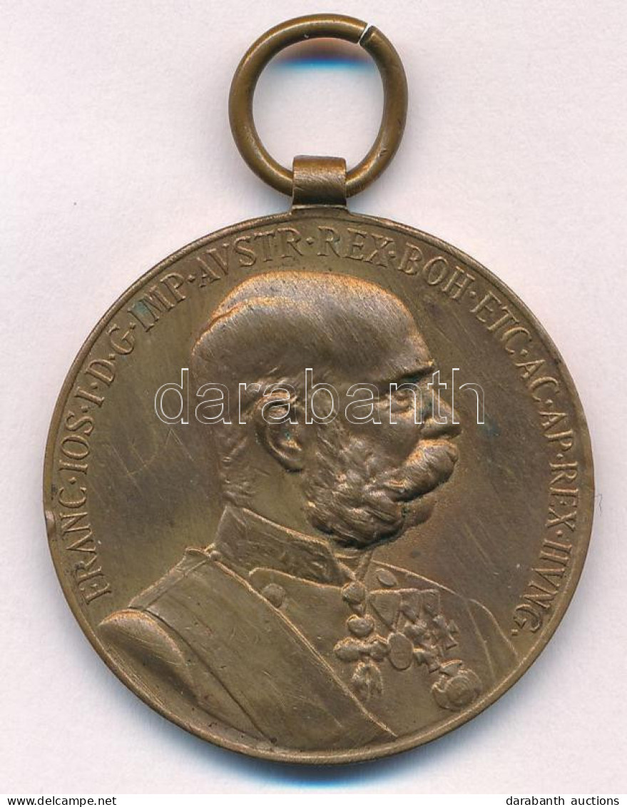 1898. "Jubileumi Emlékérem A Fegyveres Erő Számára / Signum Memoriae (AVSTR)" Bronz Kitüntetés Mellszalag Nélkül T:XF  H - Ohne Zuordnung