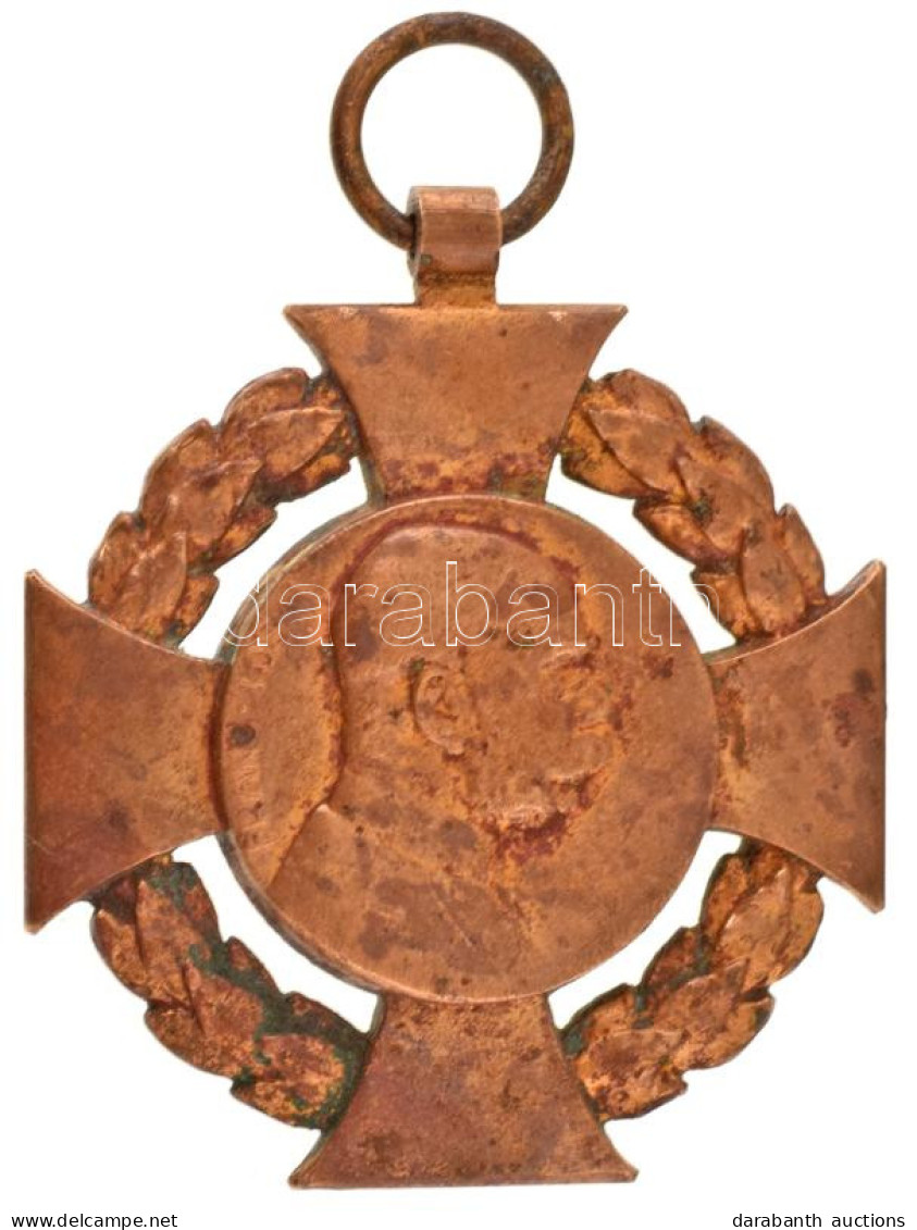 1908. "Katonai Jubileumi Kereszt" Aranyozott Bronz Kitüntetés Mellszalag Nélkül T:VF  Hungary 1908. "Diamond Jubilee Cro - Sin Clasificación