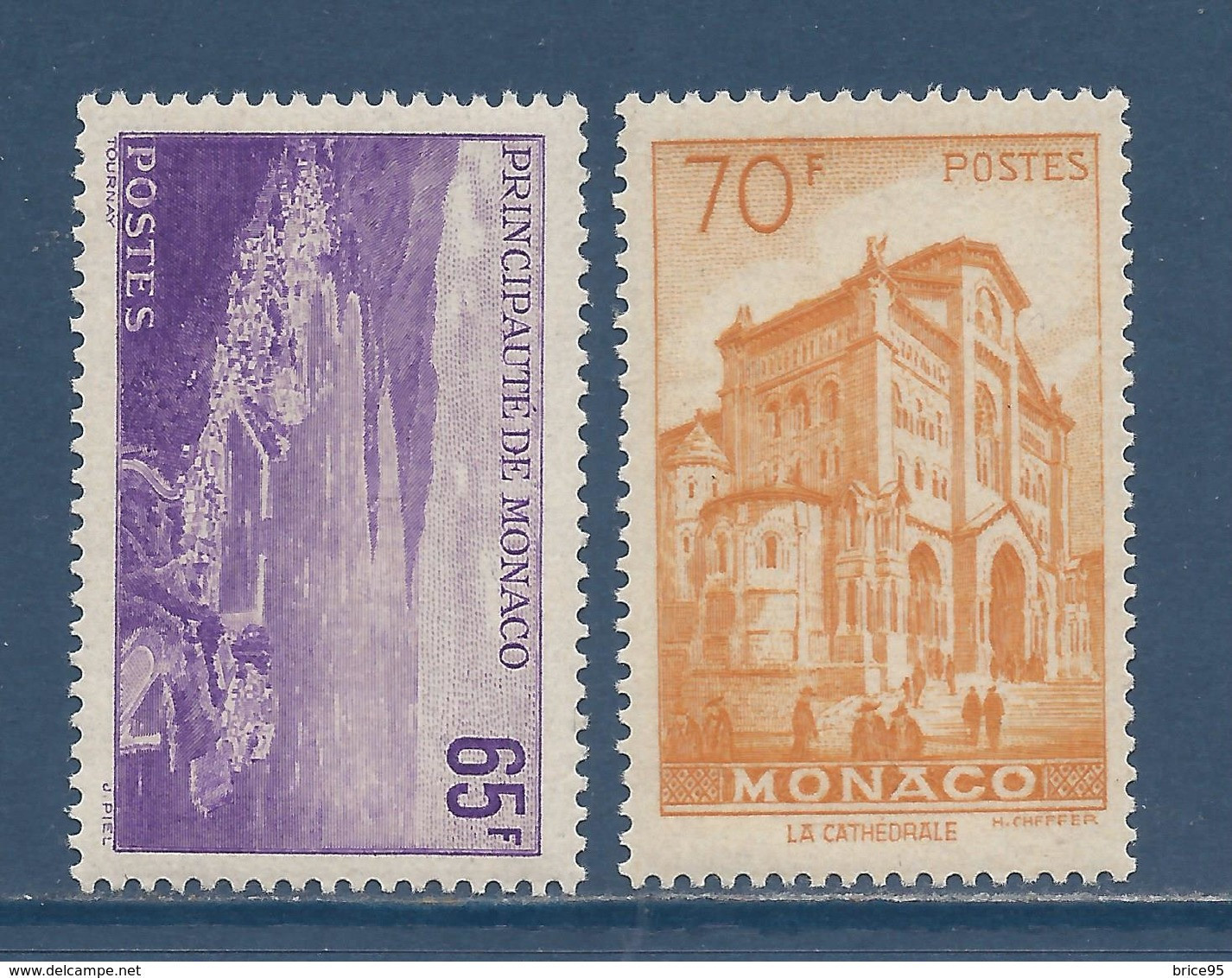 Monaco - YT N° 487 Et 488 ** - Neuf Sans Charnière - 1957 - Unused Stamps