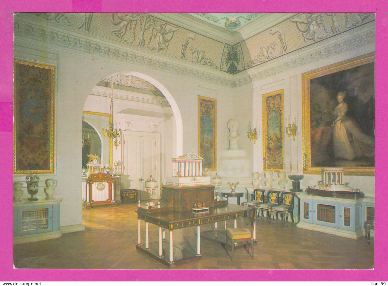 299619 / Russia Leningrad - Pavlovsk Palace : LIBRARY In The Northern Suite Decorated Designs Brenna ,Voronikhin PC 1985 - Libraries