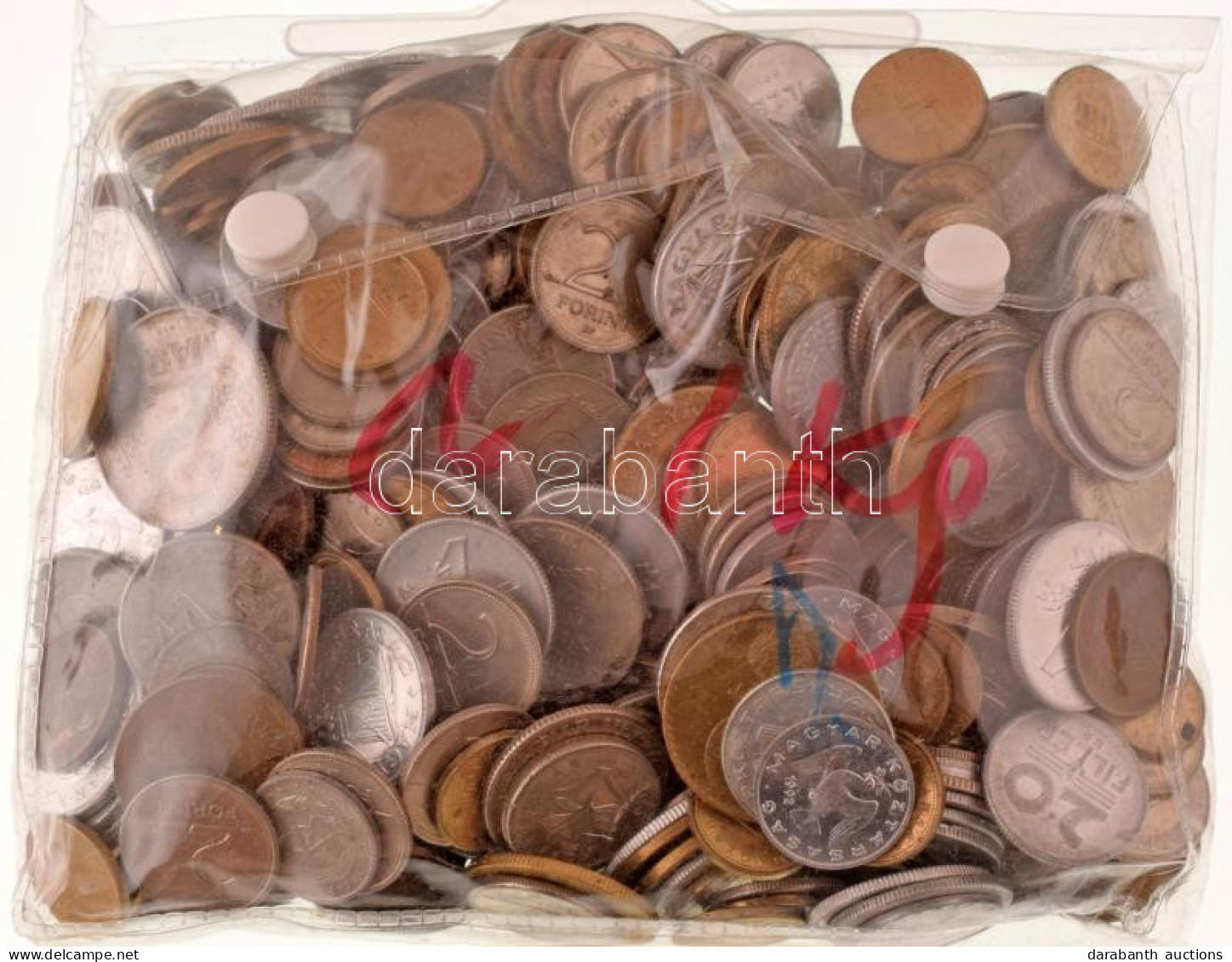 Vegyes, Magyar és Külföldi érmetétel Mintegy ~1kg Súlyban, T:vegyes  Mixed, Hungarian And Foreign Coin Lot (~1kg) C:mixe - Non Classés