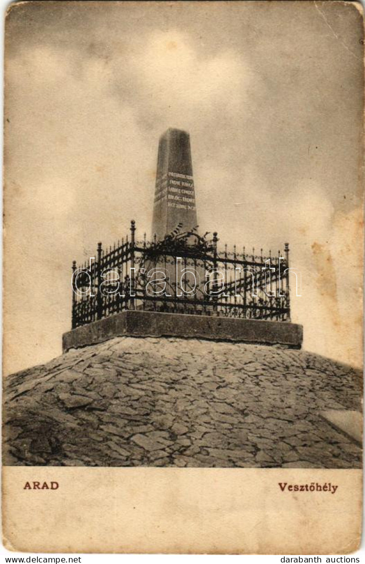 T3 1909 Arad, Vesztőhely / Monument (EB) - Ohne Zuordnung