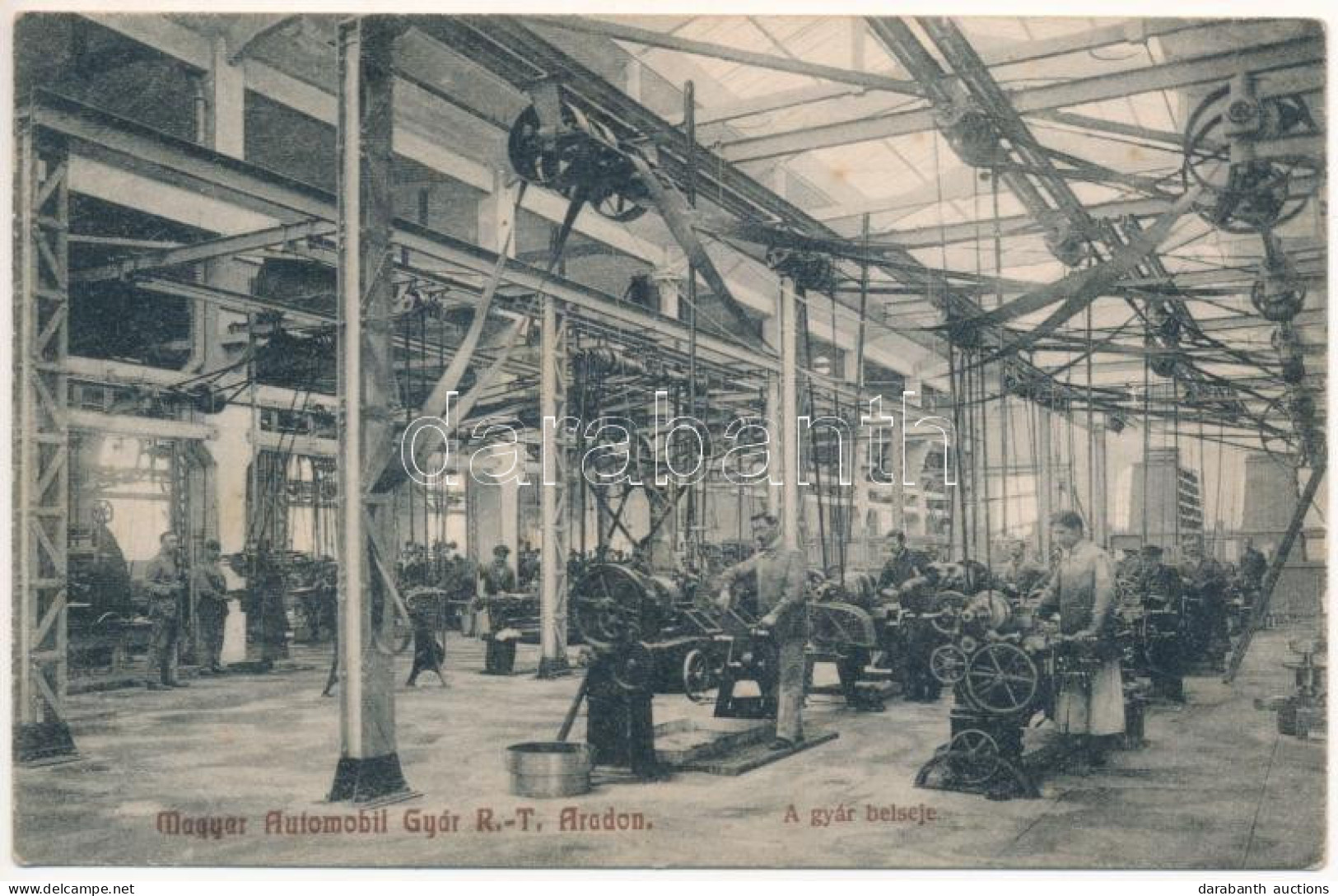 ** T2/T3 Arad, Magyar Automobil Gyár Rt. Belseje. Kerpel Izsó Kiadása / Automobile Factory Interior (fl) - Sin Clasificación