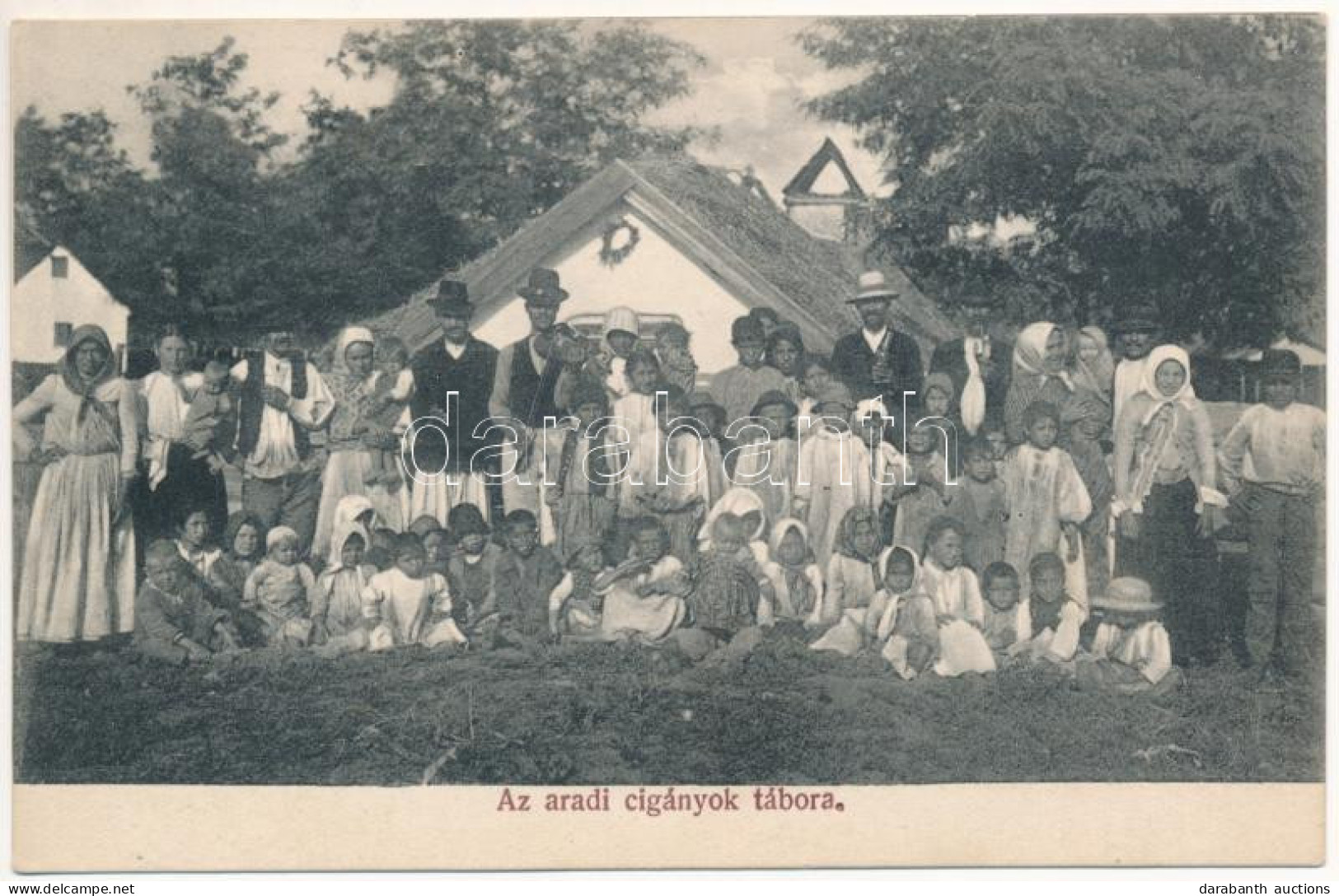 ** T1/T2 Arad, Cigányok Tábora. Weisz Hugó Felvétele, Az Aradi Munkástelep Kiadása / Gypsy Camp - Ohne Zuordnung