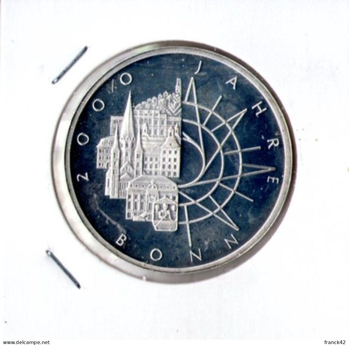 Allemagne.10 Mark. 2000e Anniversaire De La Fondation De Bonn 1989 - 10 Marchi
