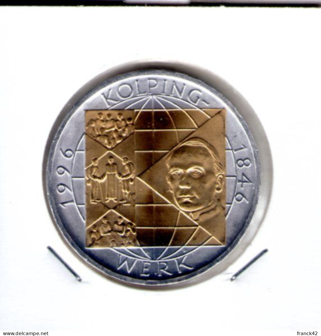 Allemagne.10 Mark. Adolf Kolping. 1996 - 10 Mark