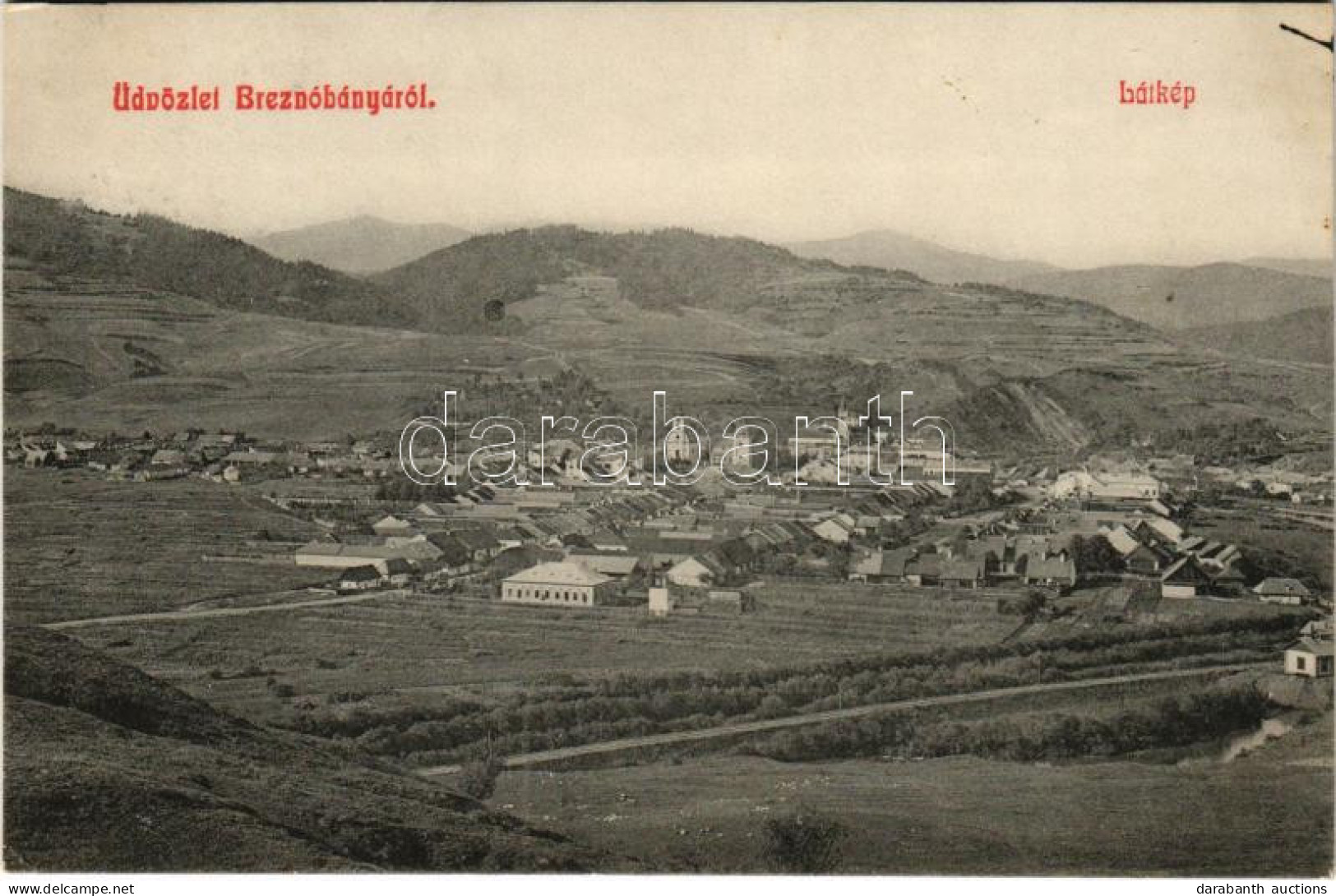 T2 1911 Breznóbánya, Brezno Nad Hronom; Látkép. Özv. Fried Mórné Kiadása / General View - Non Classés