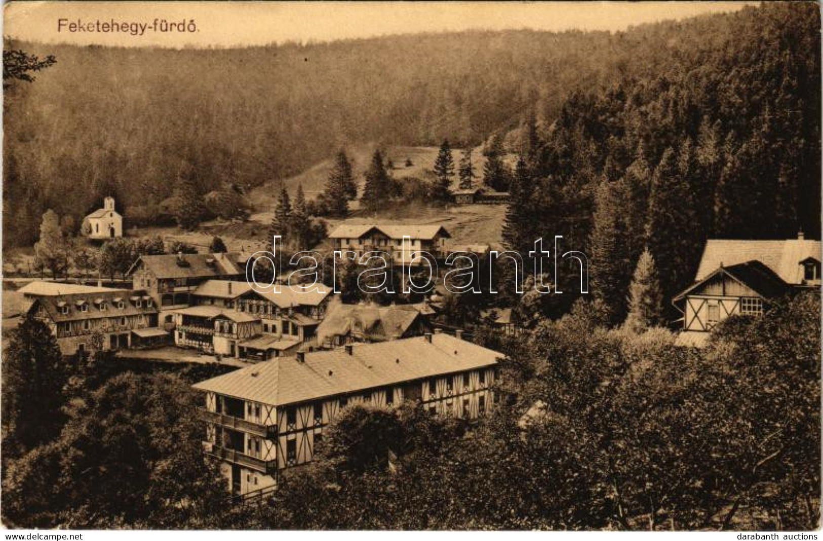 T2/T3 1911 Feketehegyfürdő, Feketehegy, Cernohorské Kúpele (Merény, Vondrisel, Nálepkovo); Nyaralók / Villas (EK) - Non Classés