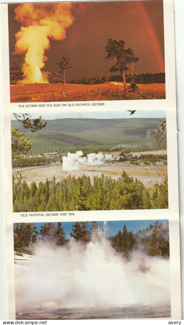 Souvenir Folder Of Yellowstone National Park, Wyoming - Yellowstone