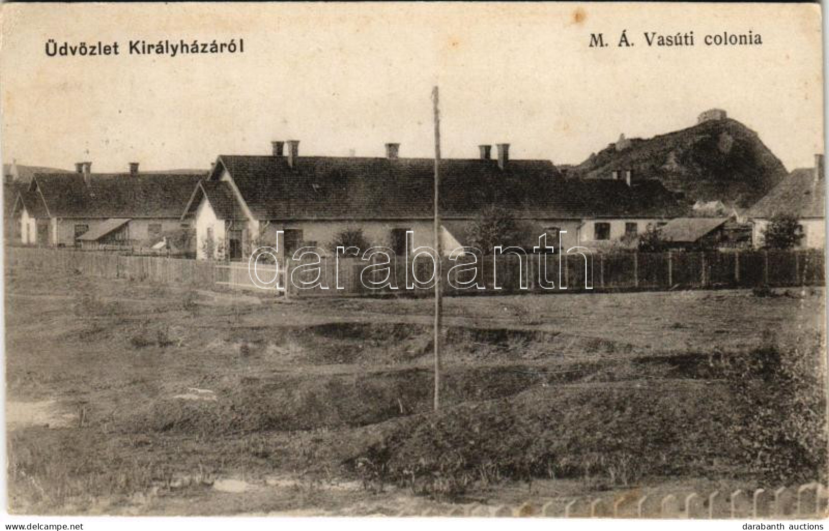 T2/T3 1915 Királyháza, Koroleve; MÁV Vasúti Kolónia. Winkle L. 1915. 5708. / Colony Of The Hungarian State Railways (EK) - Ohne Zuordnung