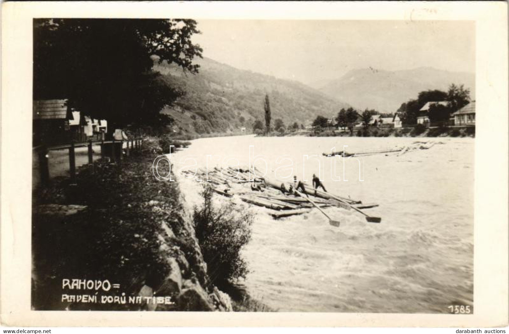 * T2 Rahó, Rachov, Rahiv, Rakhiv; Plavení Voru Na Tise / Tutajosok A Tiszán / Rafting On Tisa - Ohne Zuordnung