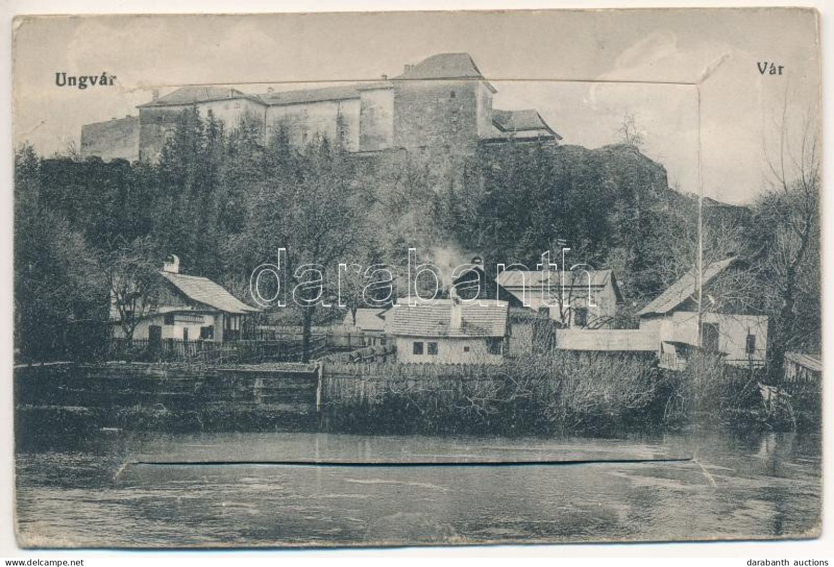 ** T3 Ungvár, Uzshorod, Uzhhorod, Uzhorod; Vár. 10-képes Leporellolap / Castle. Leporellocard With 10 Images (fl) - Non Classificati