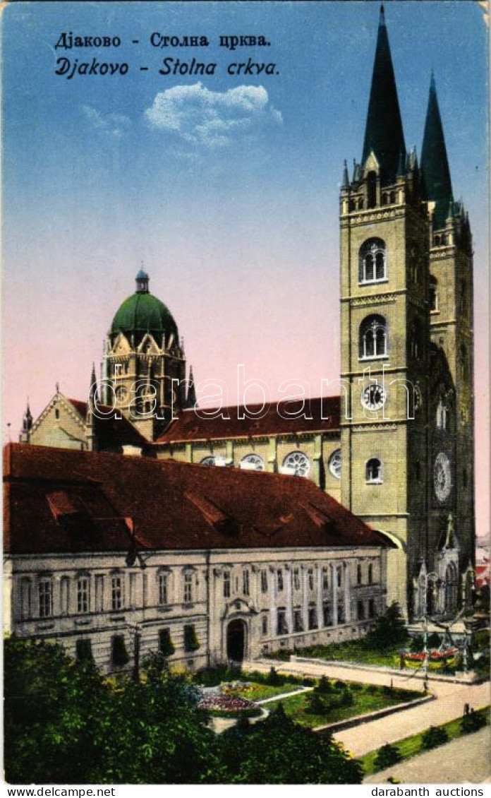 T2/T3 1926 Diakovár, Djakovo, Dakovo; Stolna Crkva / Székesegyház / Cathedral (EK) - Ohne Zuordnung
