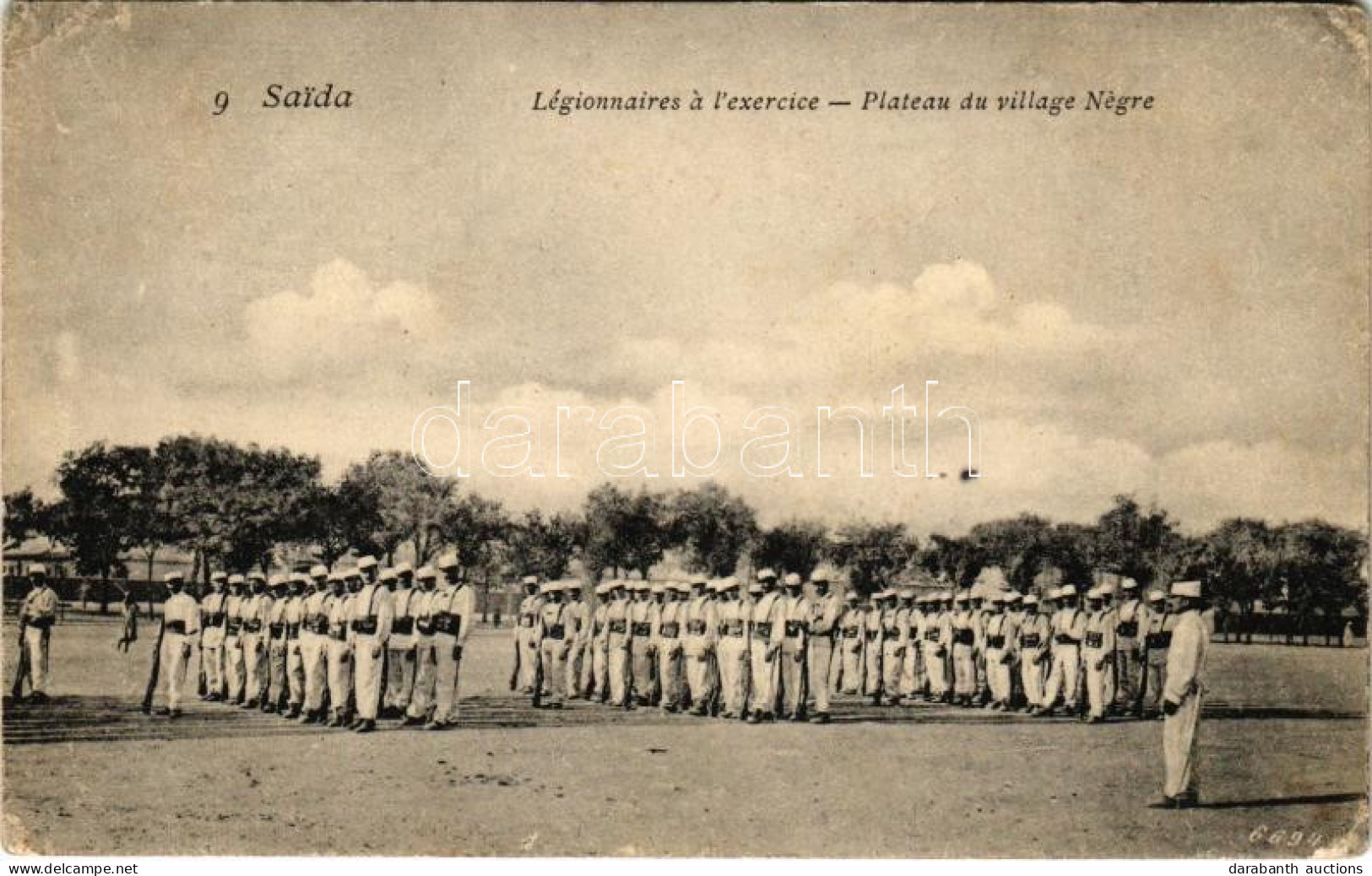T3 1907 Saida, Légionnaires A L'exercice, Plateau Du Village Negre / Legionnaires Training, Military, Soldiers (EK) - Sin Clasificación
