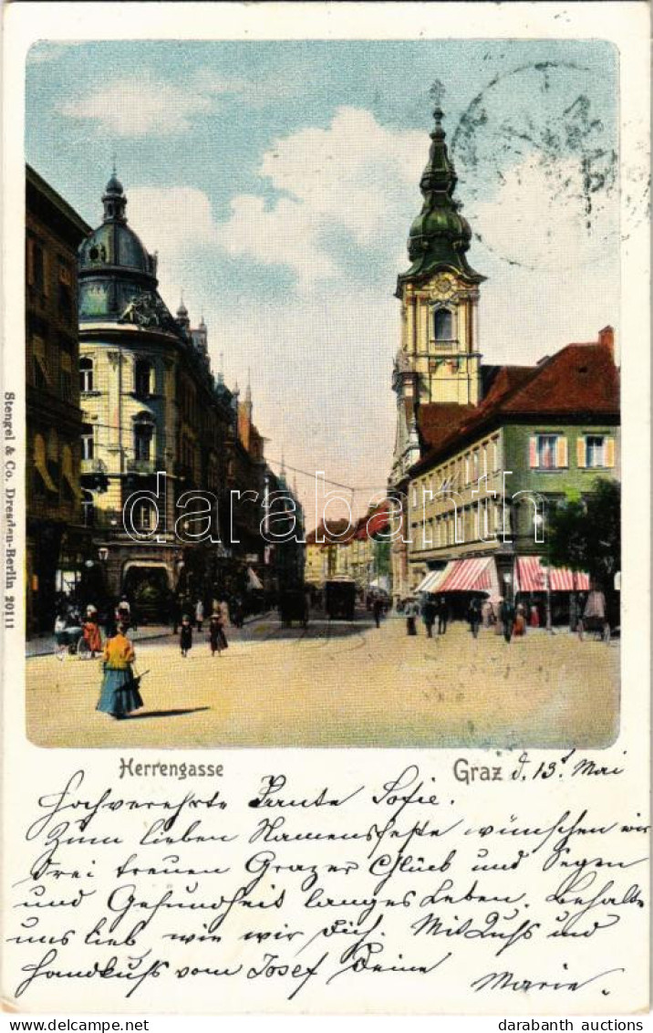 T2 1903 Graz, Herrengasse / Street - Ohne Zuordnung