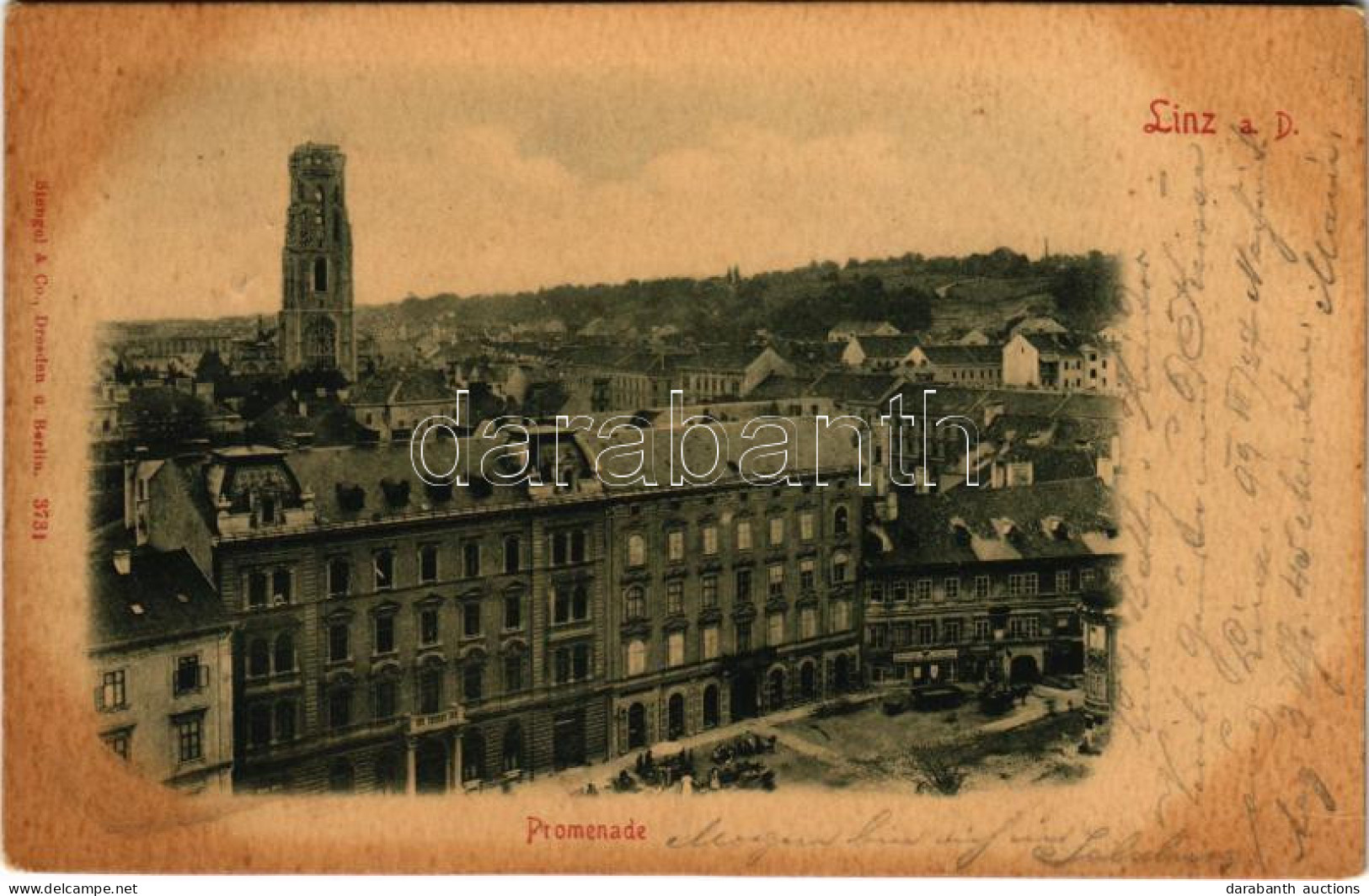 * T3 1899 (Vorläufer) Linz, Promenade / Market (Rb) - Non Classés