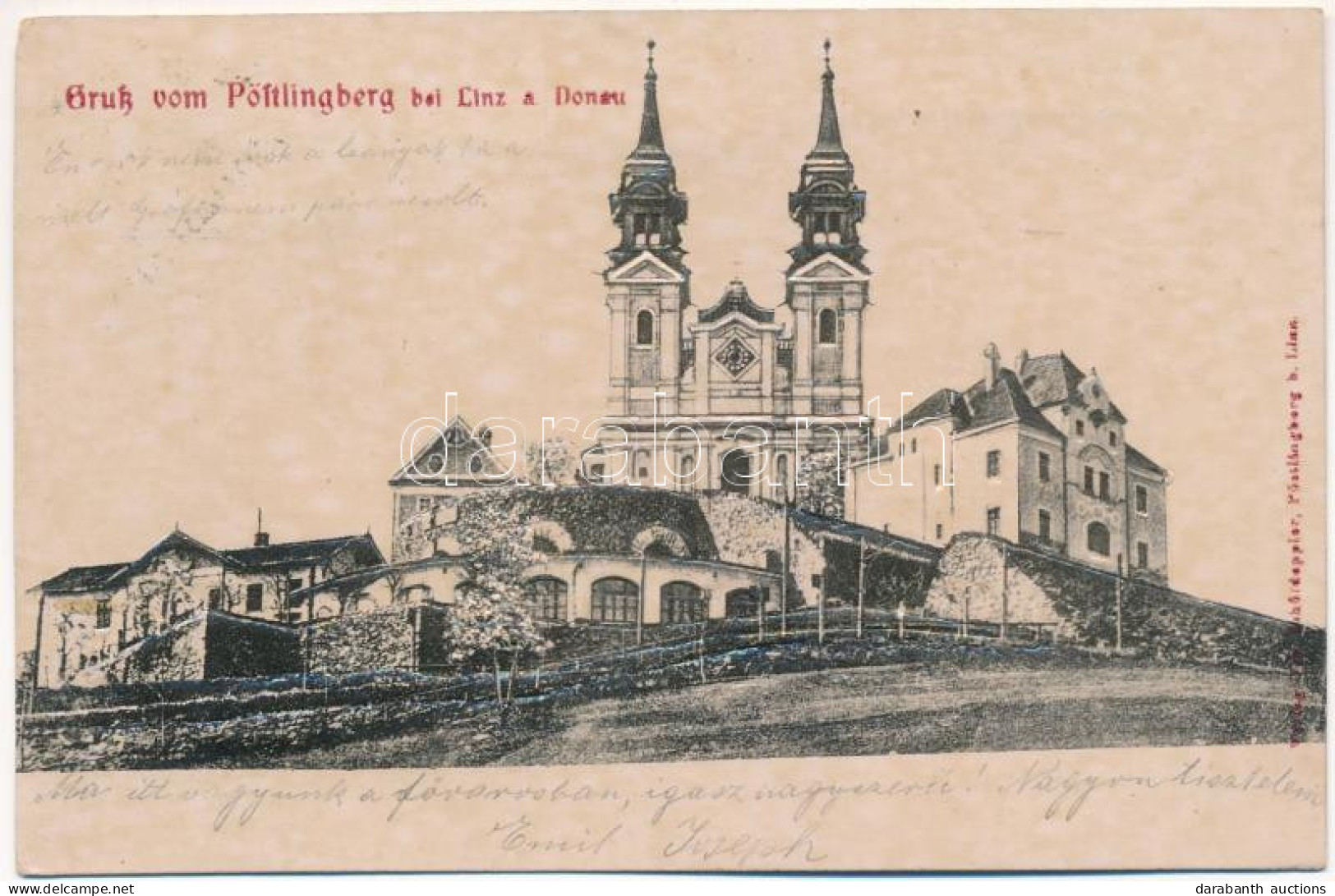 T2/T3 1900 Linz, Pöstlingberg, Kirche / Church - Embossed - Ohne Zuordnung