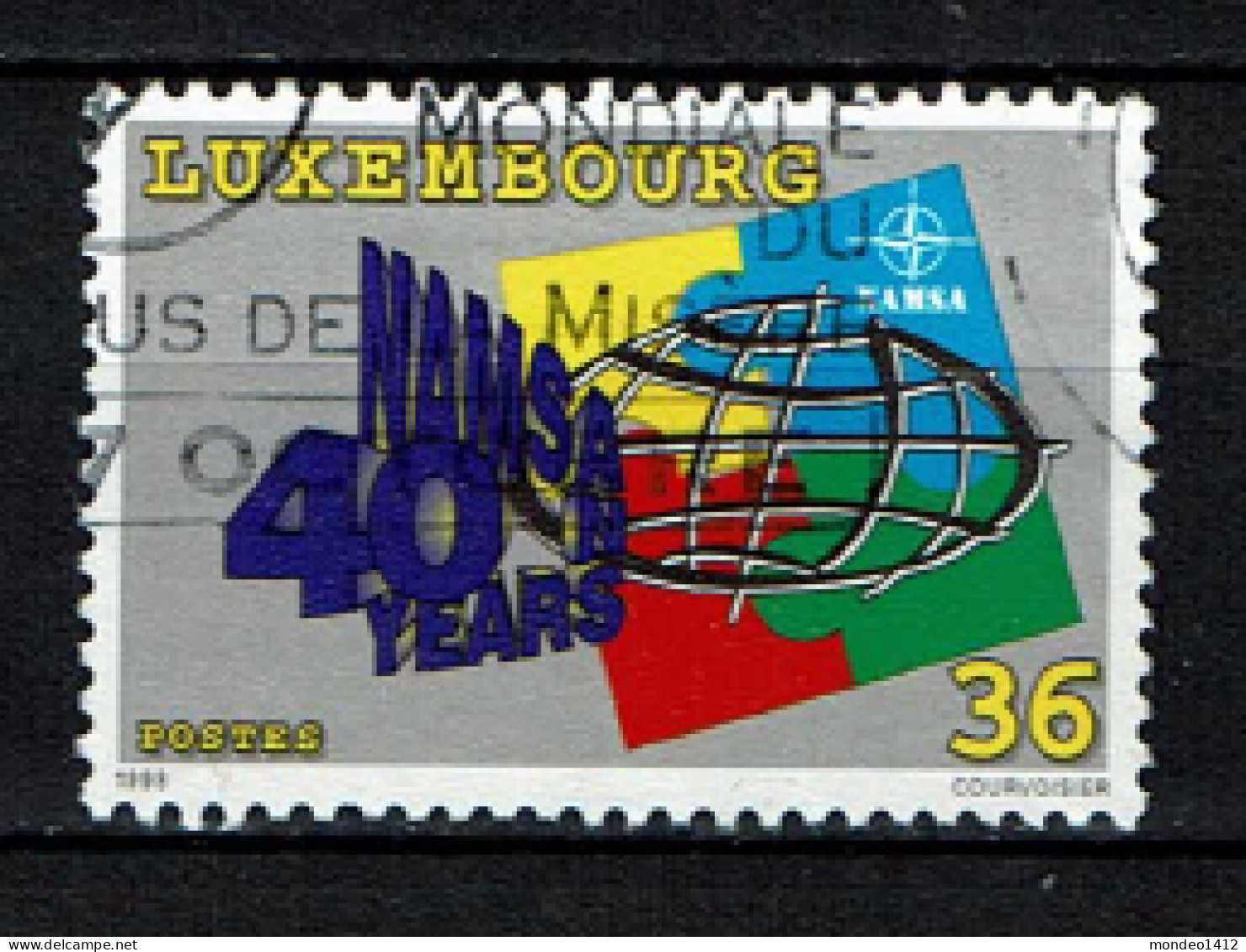 Luxembourg 1998 - YT 1415 - The 40th Anniversary Of NATO Maintenance And Supply Agency - Gebruikt