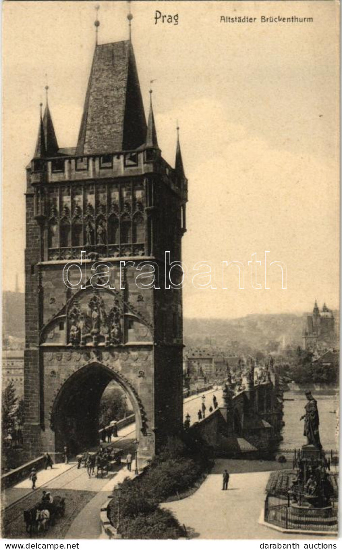 ** T2 Praha, Prague, Prag; Altstädter Brückenturm / Old Town, Bridge Tower And Gate - Zonder Classificatie