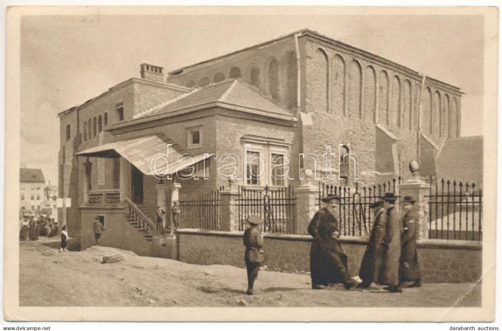 T3 1913 Kraków, Krakkau, Krakkó; Stara Boznica / Synagogue, Jewish Men. J. F. Fischer (EB) - Non Classés