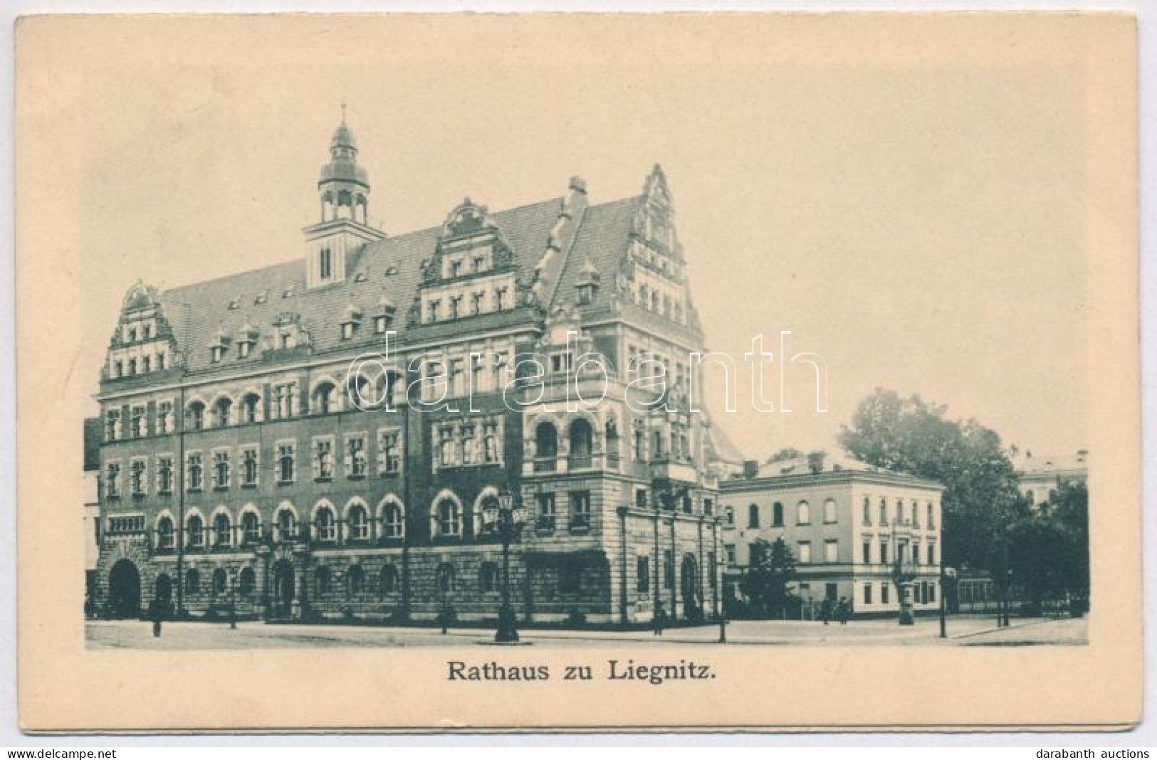 ** T2 Legnica, Liegnitz; Rathaus. Römmler'sche Orientierungskarte / Town Hall, Folding Card With Map Of The Town - Sin Clasificación