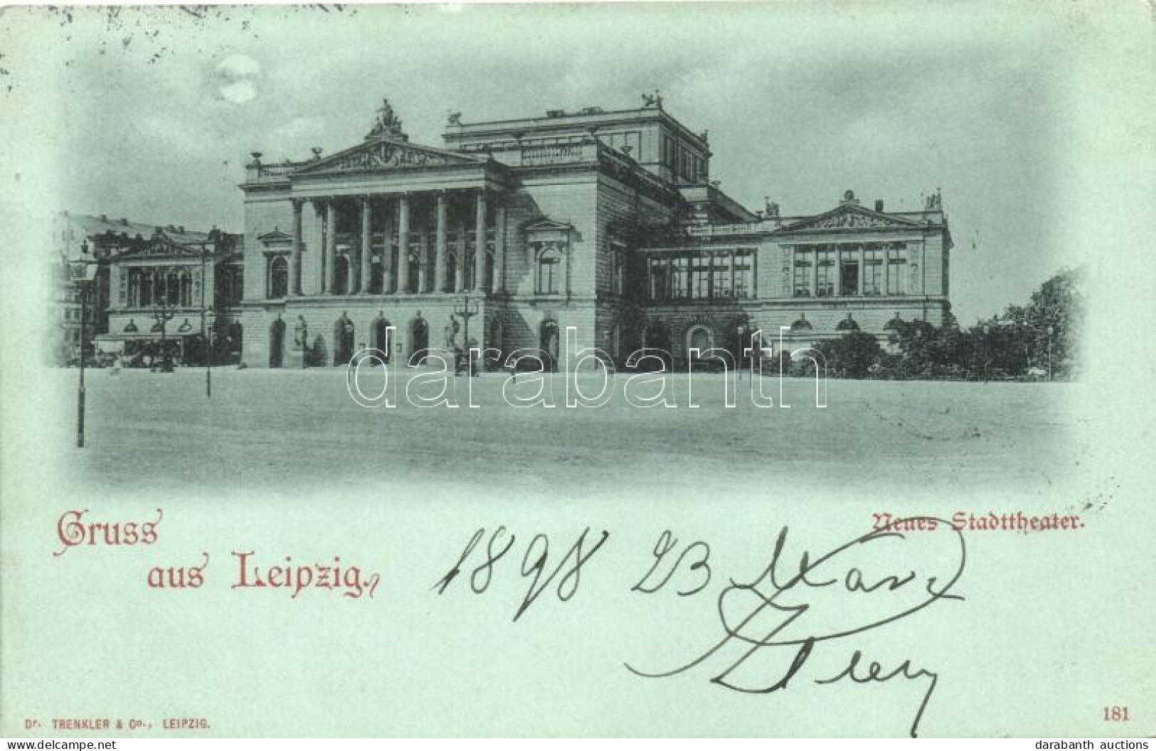 T2 1898 Leipzig, Neues Stadttheater / Theatre - Sin Clasificación