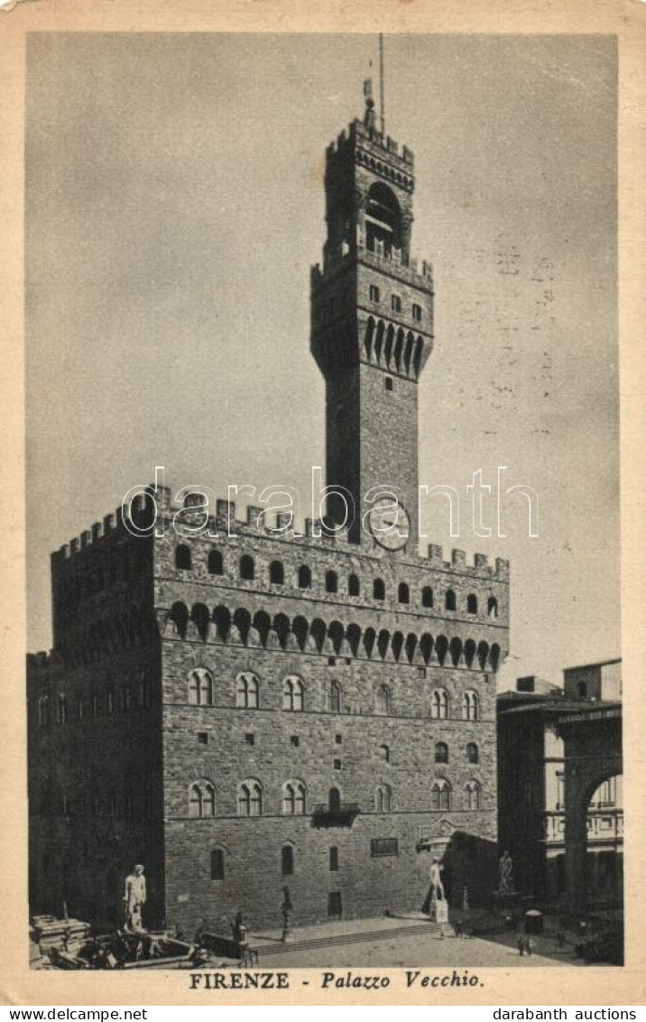 * T2/T3 1940 Firenze, Florence; Palazzo Vecchio / Palace, VI. Maggio Musicale So. Stpl. (EK) - Non Classés