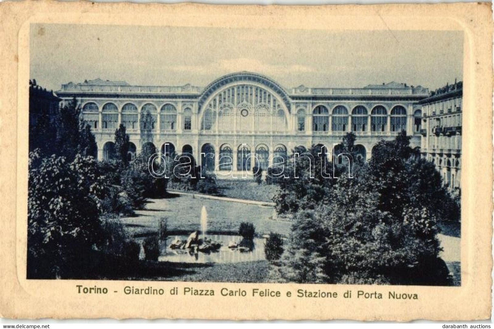 ** T2 Torino, Turin; Giardino Di Piazza Carlo Felice, Stazione Di Porta Nuova / Square, Railway Station - Zonder Classificatie