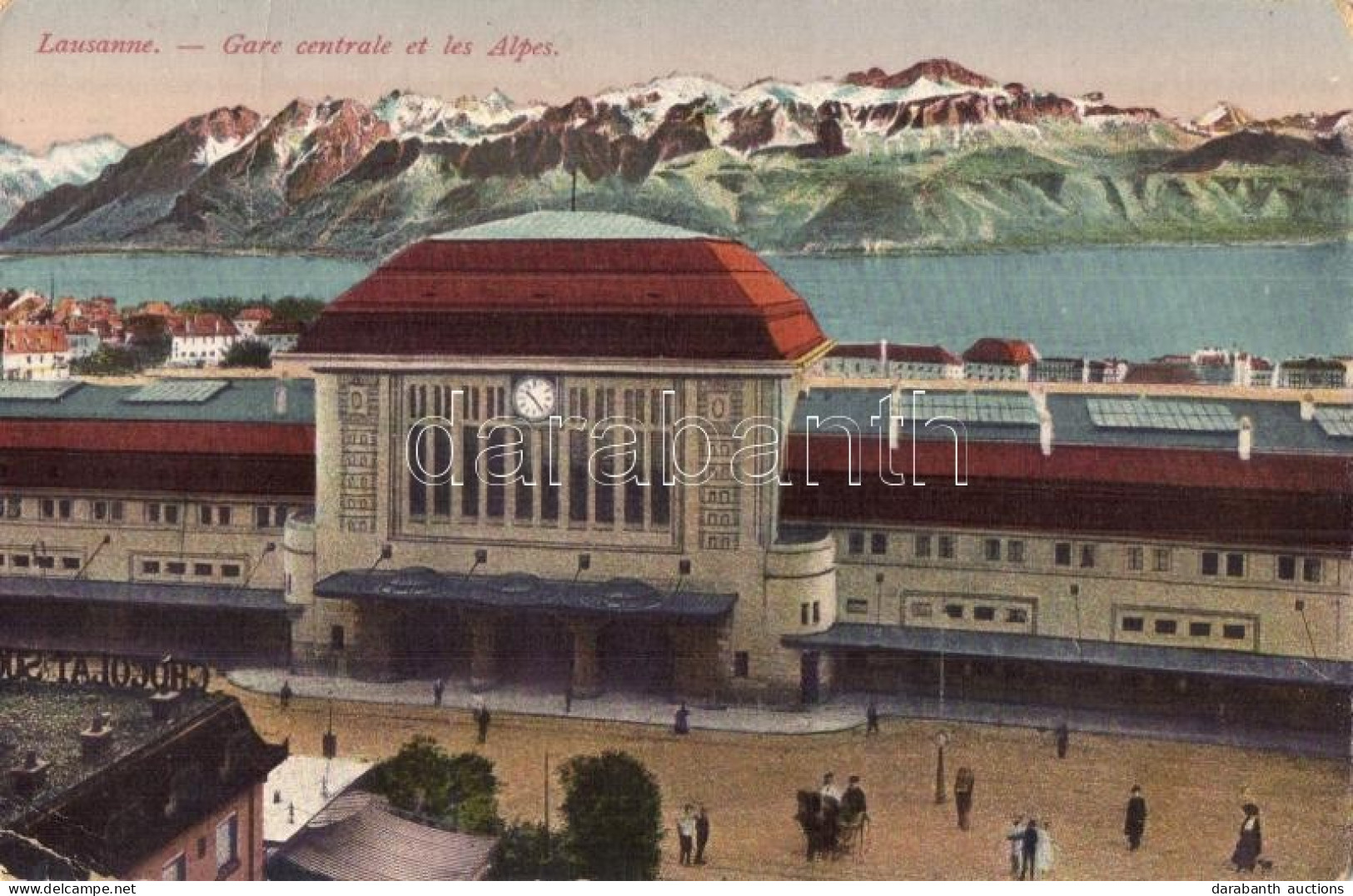 * T2/T3 Lausanne, Gare Centrale El Les Alpes / Railway Station, Mountains (EK) - Non Classificati