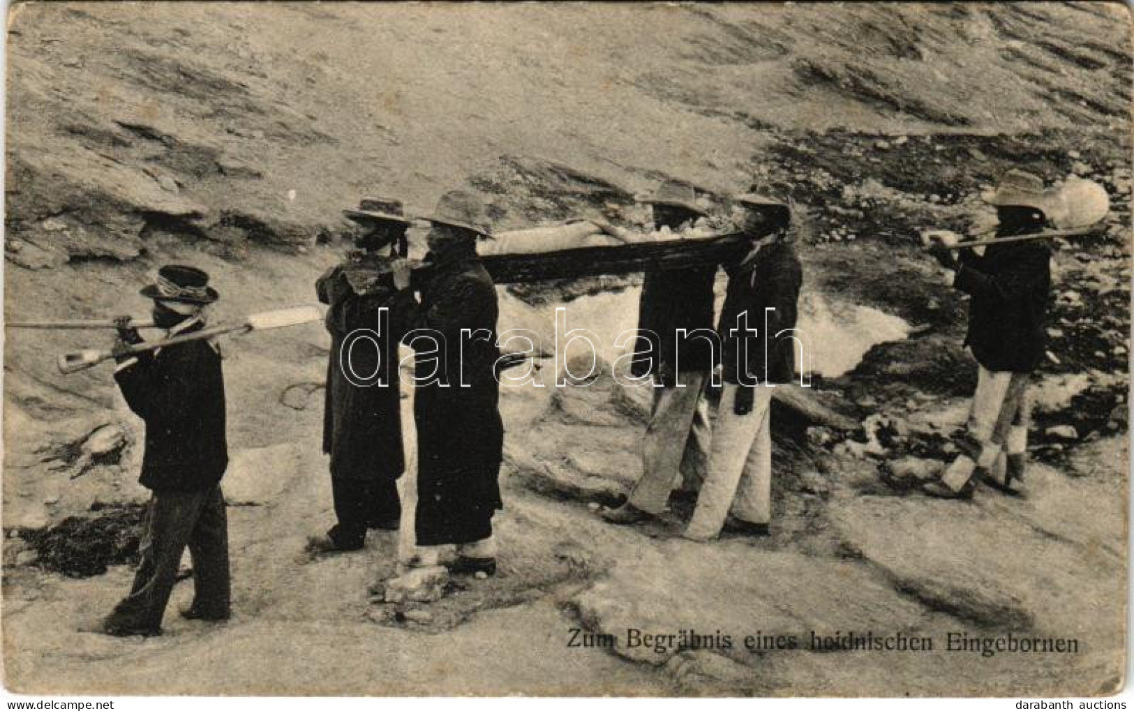 * T2/T3 Zum Begräbnis Eines Heidnischen Eingebornen / Afrikai Temetés Namíbiában / African Funeral In Namibia (fl) - Non Classés