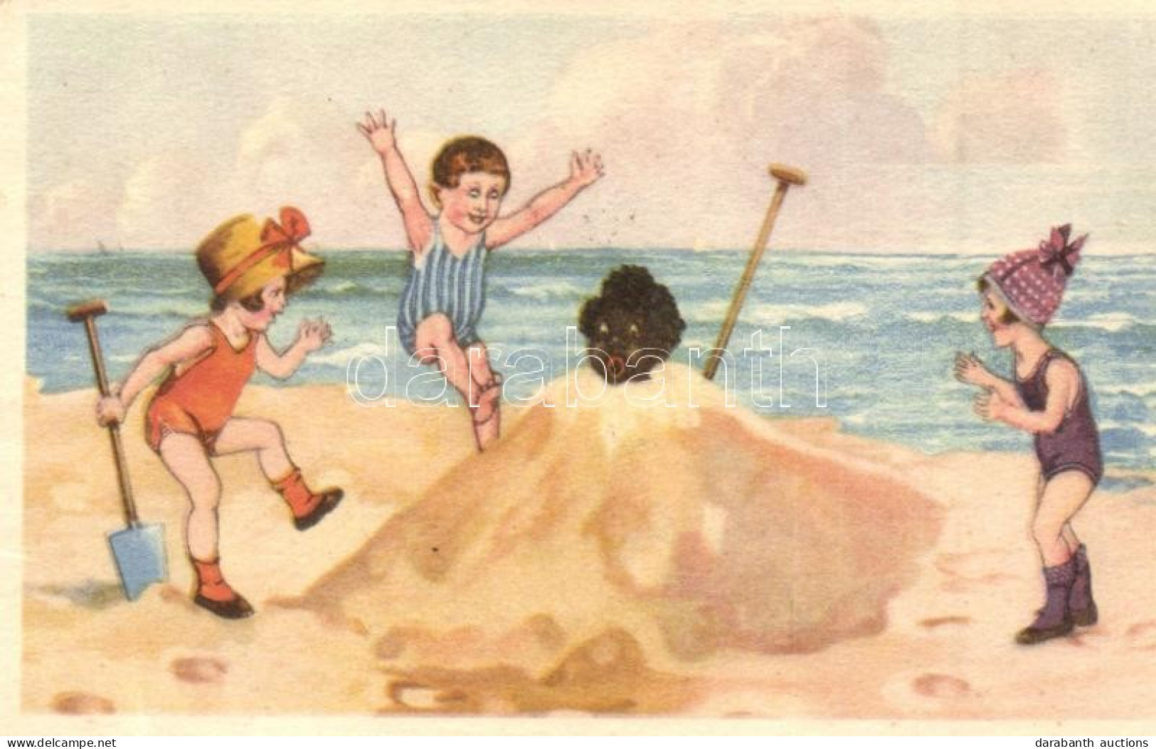 * T2 Children On The Beach. W.S.S.B 9692/4. - Ohne Zuordnung