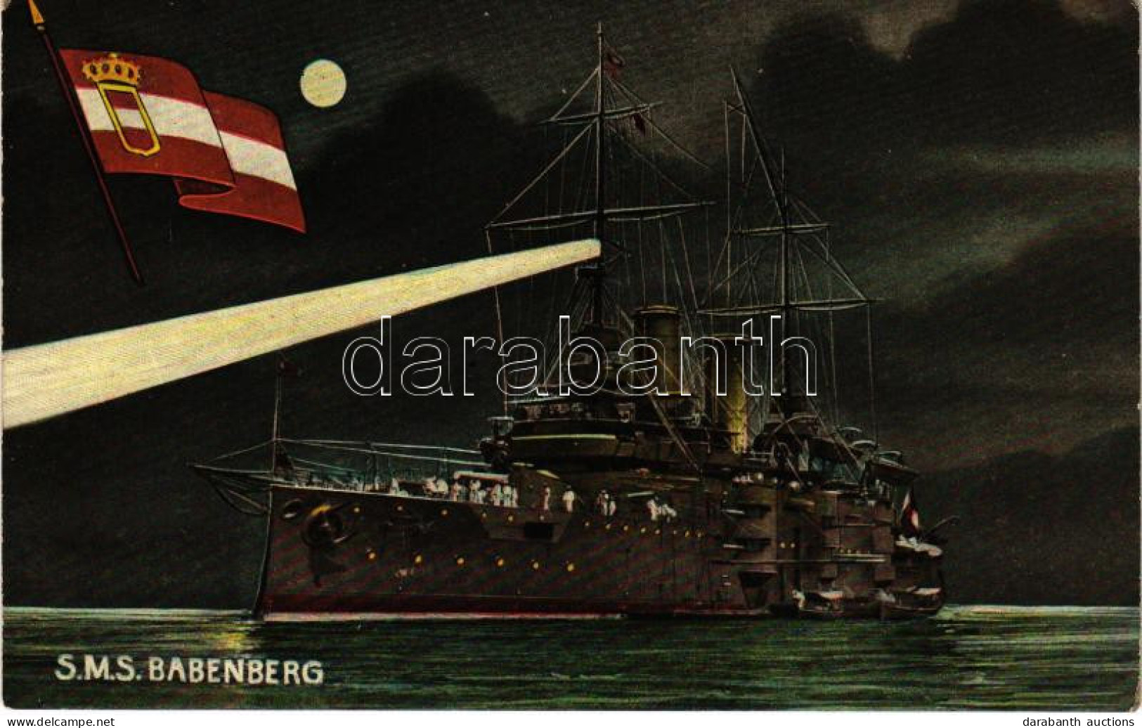 ** T2 SMS BABENBERG Osztrák-magyar Haditengerészet Habsburg-osztályú Pre-dreadnought Csatahajó Este. G. Fano Pola, 1908/ - Ohne Zuordnung